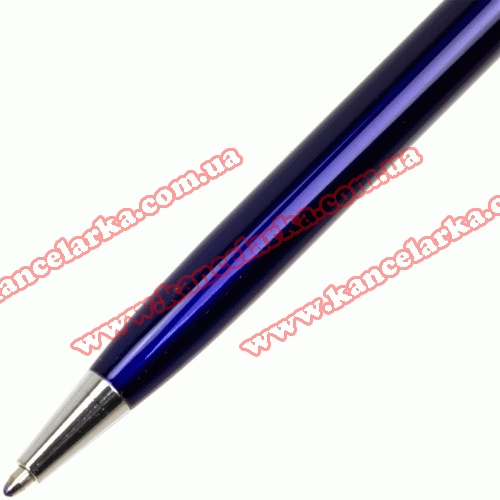 Ручка кулькова Cabinet 'Canoe' корпус синій із сріблястим, пише синім O15964-02 O15964-02?>