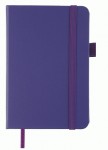 Блокнот діловий, ETALON 95*140, 96арк, клітинка, обкл. штучна шкіра, фіолетовий,  ВМ.296160-07 ВМ.296160-07