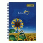 Зошит для нотаток, А5 96аркушів клітинка на пружині ВМ.2412 ВМ.2412