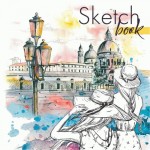 Sketch-book ф.205х205мм, 40 арк. цел. картон, УФ-лак, офс. 100г/м2, пружина, СБ-3, РЮКЗАЧОК СБ-3