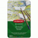 Набір акварельних олівців Academy Watercolour, 12шт., мет. коробка, Derwent 2301941