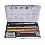 Набір олівців для рисунку Artino, 10 предм.. мет. коробка Cretacolor 400-20