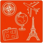 Силіконовий молд Travel, 9,52x9,52см, Mod Podge