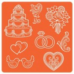 Молд силиконовый Wedding, 9,52x9,52см, Mod Podge