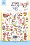 Набор бумажных высечек для скрапбукинга 'Happy mouse day', 45шт., FDSDC-04117 FDSDC-04117