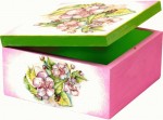 Набор для творчества для декупажа задекорируй шкатулку Цветы вишни, 15*8*15см