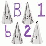 Набір насадок на кондитерський мішок, 'Writing 4pc tip set', Wilton 418-4566