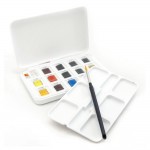 Набор акварельных красок VAN GOGH Pocket Box, 12цв.+3 безпл.+кисточка, в пластмассовом кювете 20808632