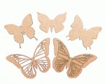 Набір заготовок Метелики, ДВП, 5шт. 4801191 4801191