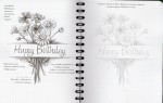 Скетчбук книга для записей и зарисовок 'Малюємо квіти' (укр.), экспресс курс для рисования 204-6