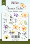 Набір паперових висічок для скрапбукінгу 'Sunny orchid' 49шт. FDSDC-04102 FDSDC-04102