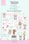 Набір паперових висічок для скрапбукінгу 'Puffy Fluffy Girl' 52шт. FDCDS-04058 FDCDS-04058