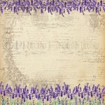 Набор двусторонней бумаги для скрапбукинга 20 * 20см 'Lavender Provence ', 200г / м2, 10 л., 02064 02064