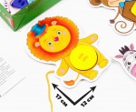 Игра с пуговицами 'Зверюшки' для самых маленьких, VT2905-12 (укр.), Vladi Toys VT2905-12