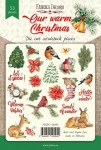 Набор бумажных высечек для скрапбукинга 'Our warm Christmas' 53шт. FDSDC-04094 FDSDC-04094