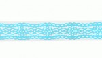 Стрічка фігурна самоклейна паперова 'Мереживо', блакитна, 1.5м, 742365 742365