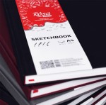 Блокнот для эскизов Sketchbook А4, черная обложка, 100 г/м2, 96л. 16R5019