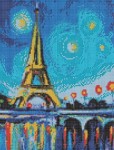Алмазная мозаика 'Ночной Париж', 30*40см, 954083, Santi 954083