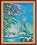 Алмазна мозаїка 'Весна в Парижі', 40*50см, з підрамником, 954091, Santi 954091