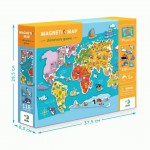 Розвиваюча гра 'Магнітна мапа', 118 елементів, 200201, Dodo Toys 200201