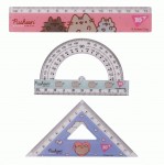 Набір лінійок Yes (3 предмети) 'Pusheen', лінійка 15 см., 370688 370688