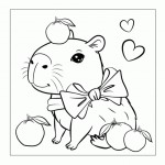 Розмальовка 20х20см. 1Вересня 'Капібари', 12 стор., 743342 743342