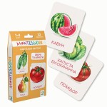 Набір навчальних карток Монтесорі 'Овочі та фрукти', DoDo, 301232 301232
