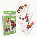 Набір навчальних карток Монтесорі 'Ферма', DoDo, 301233 301233