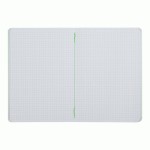 Книга записна NEON, А5, 80 аркушів, клітинка, зшита обкладинка PVC, зелена, BM.24822180-04 BM.24822180-04