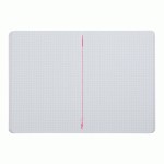 Книга записна NEON, А5, 80 аркушів, клітинка, зшита обкладинка PVC, рожева, BM.24822180-10 BM.24822180-10