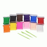 Набір повітряного пластиліну для ліплення 12 шт., KIDS Line, ZB.6296 ZB.6296