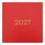 Щоденник датований 2027 SIMPLE, A5, червоний, бумвініл, BM.21166-05 BM.21166-05
