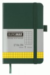 Блокнот діловий, ETALON 95*140, 96арк, клітинка, обкл. штучна шкіра, зелений,  ВМ.296160-04 ВМ.296160-04