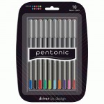 Набір ручок кульково-масляних LINC Pentonic 1,0 мм, 10шт., мікс кольорів, 412199 412199