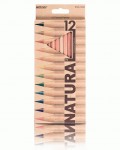 Олівці на 12 кольорів шестигранні NATURAL-Cebarlite Marco 6100-12CB 6100-12CB