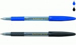 Ручка кулькова синя з гумою BM.8100-01 