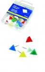 Кнопки-цвяшки кольорові 'піраміда', 50 шт., пластикова коробка BM.5151 