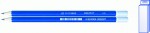 Олівець графітовий НВ,синій коробка ВМ.8537 