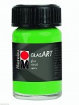 Фарба вітражна на основі розчиника'Marabu' Glas Art, зелена світла, 15мл 463
