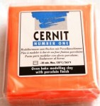 Пластик 'CERNIT' неон оранжевий 62гр.211
