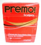 Пластика Sculpey Premo, 57гр, Кадмій червоний 5382
