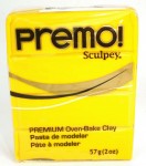Пластика Sculpey Premo, 57гр, Кадмій жовтий 5572