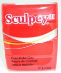 Пластика Sculpey III 57гр, Червона насичена 583