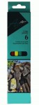 Олівці кольорові пластикові 'Afrika' 6 кольорів Е11529 Е11529