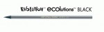 Олівець графітний НВ, Еволюшен Блек з гумкою (12шт. в уп.), ВІС 918484