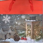 Пакет новогодний; 23 * 16 * 11см; 4 дизайны; арт. 8950G; ANGEL GIFTS 8950G