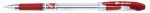 Ручка масляная, Hiper Max Writer HO-335, 2500м., 0,7мм., красная HO-335