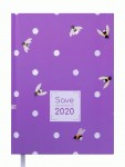 Щоденник датований 2020 SAVE, А5, 336 стр., фіолетовий, ВМ.2167-07 ВМ.2167-07