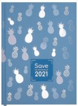Щоденник датований 2021 SAVE, А5, 336 стр., блакитний, ВМ.2167-14 ВМ.2167-14