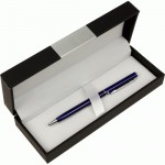 Ручка кулькова Cabinet 'Canoe' корпус синій із сріблястим, пише синім O15964-02 O15964-02